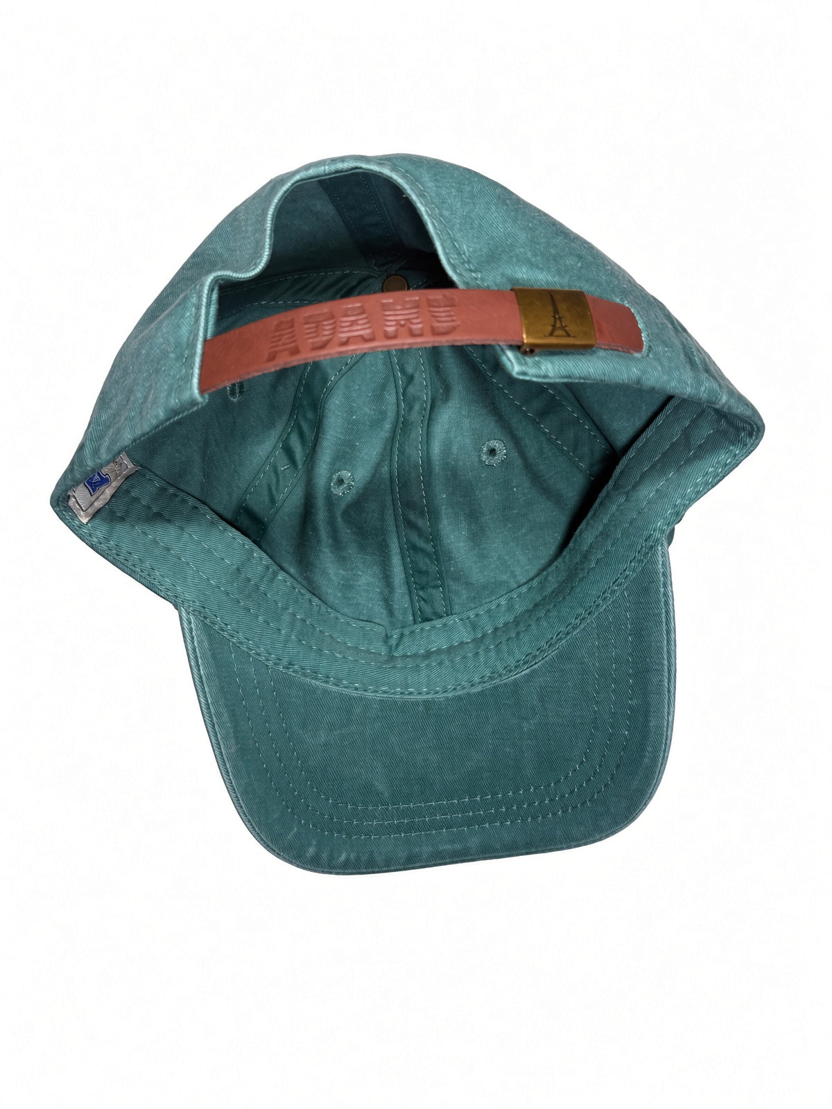 Bravo Cay Kids Collection youth hat in forest green with embroidered shark design in navy blue