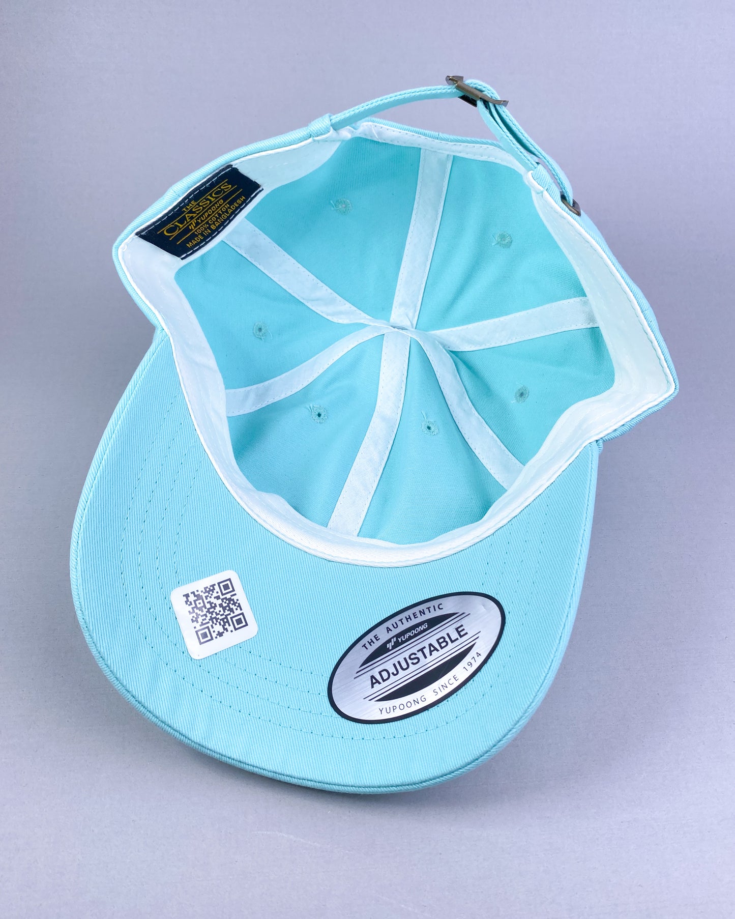 Bravo Premium hat in teal with flamingo design leather patch